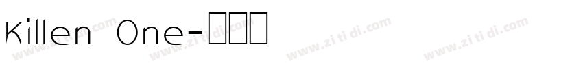 Killen One字体转换